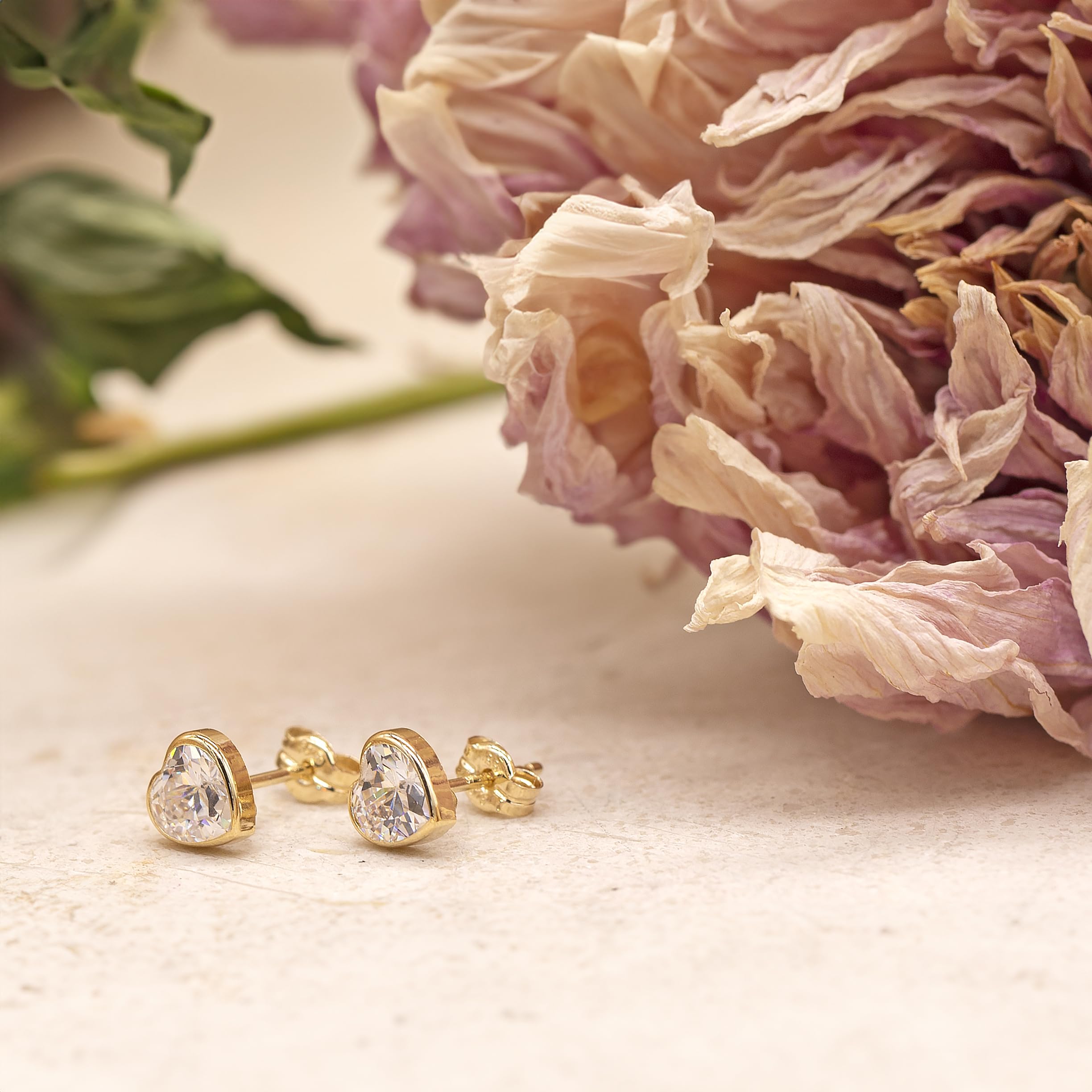 CARISSIMA Damen-Ohrringe 9 Karat (375) Gelbgold Zirkonia