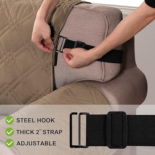 Miniatura 2 de Turquoize Funda para sofá impermeable para mascotas y niños, protector de muebles con parte trasera antideslizante, lavable a máquina.