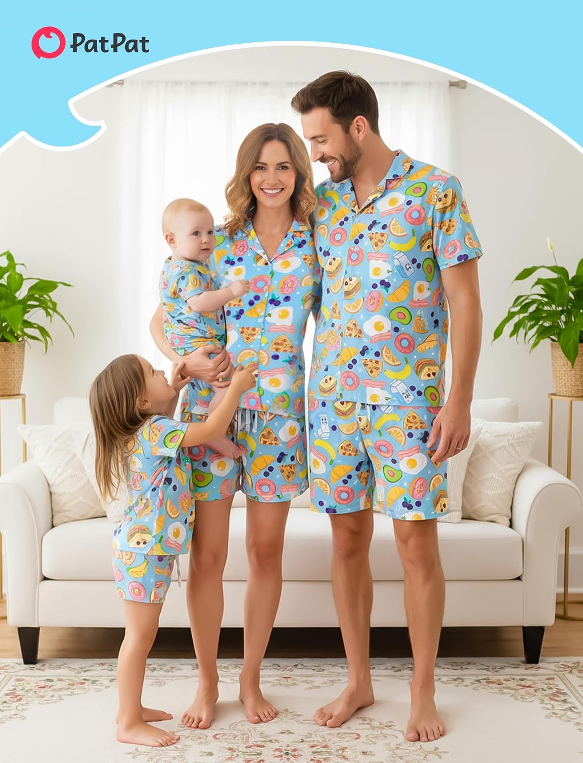 PATPAT Family Pajamas Matching Sets Bamboo Viscose Pajama