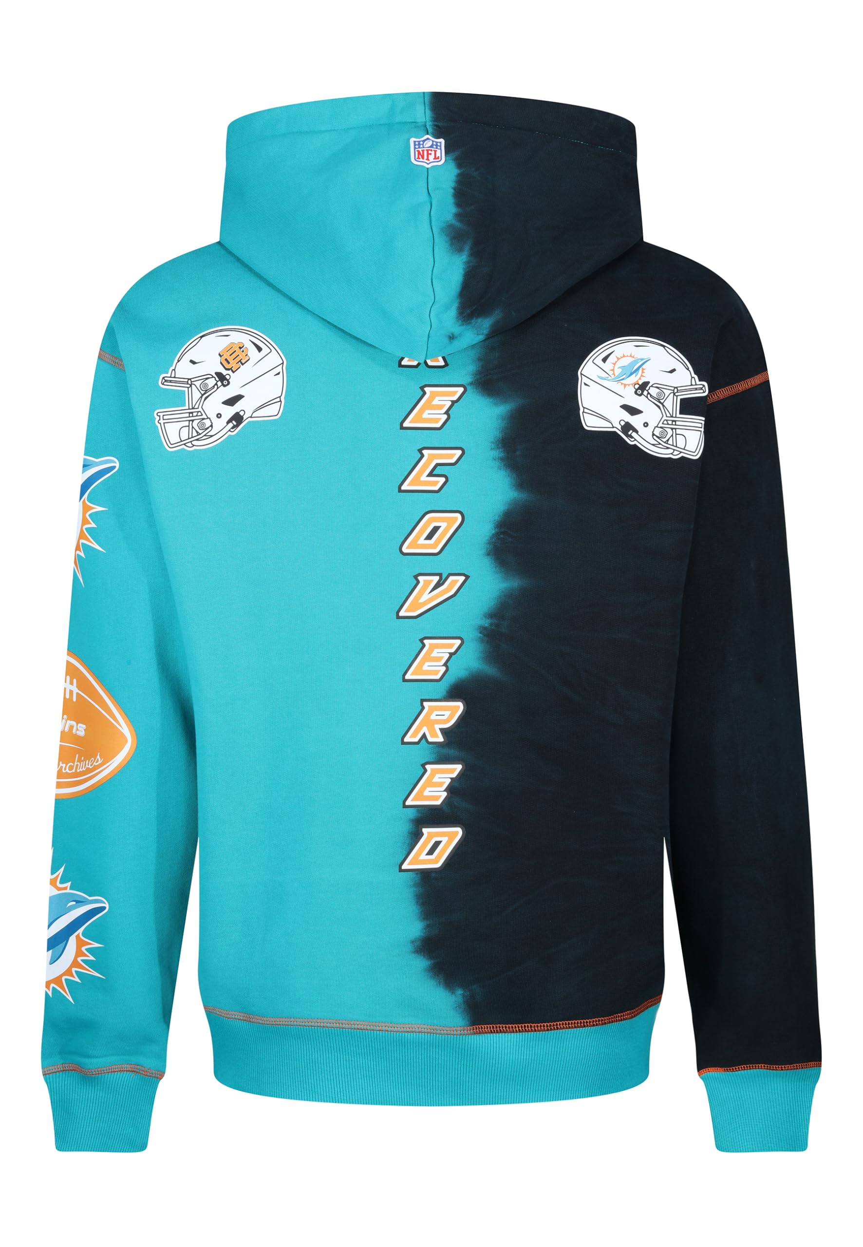 Recovered Sudadera con Capucha Sudadera con Capucha NFL Efecto Tinte de Tinta