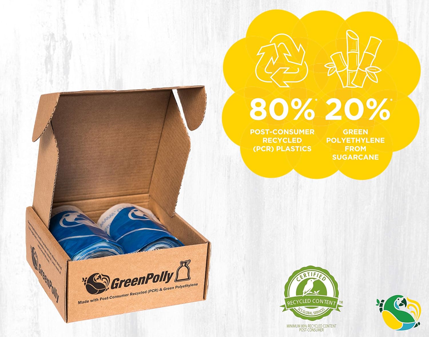 Rеvіеw Prоduсt GreenPolly Clear Tall Kitchen Recycling Bags with Drawstring, 13 Gallon, 90 Count, Made from Recycled and Renewed Material, Heavy Duty and Durable Nеw Dеаl GreenPolly Clear Tall Kitchen Recycling Bags with Drawstring, 13 Gallon, 90 Count, Made from Recycled and Renewed Material, Heavy Duty and Durable