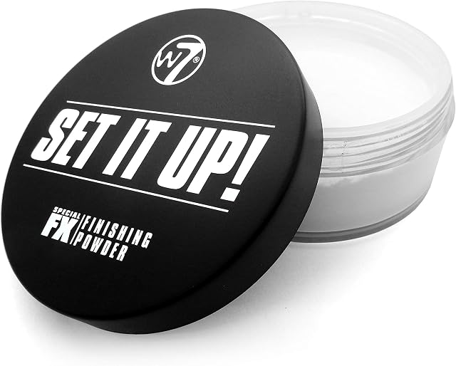 W7 Set It Up Loose Setting Powder - Weightless Translucent Blurring Powder For All Skin Tones