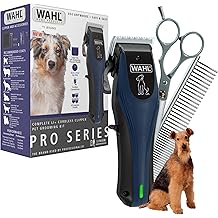 Wahl Power Pro Lithium Ion Rechargeable Cordless Dog Grooming Kit - Heavy Duty Cordless Electric Dog Clippers for Grooming The Thickest Coats - Model 3024675