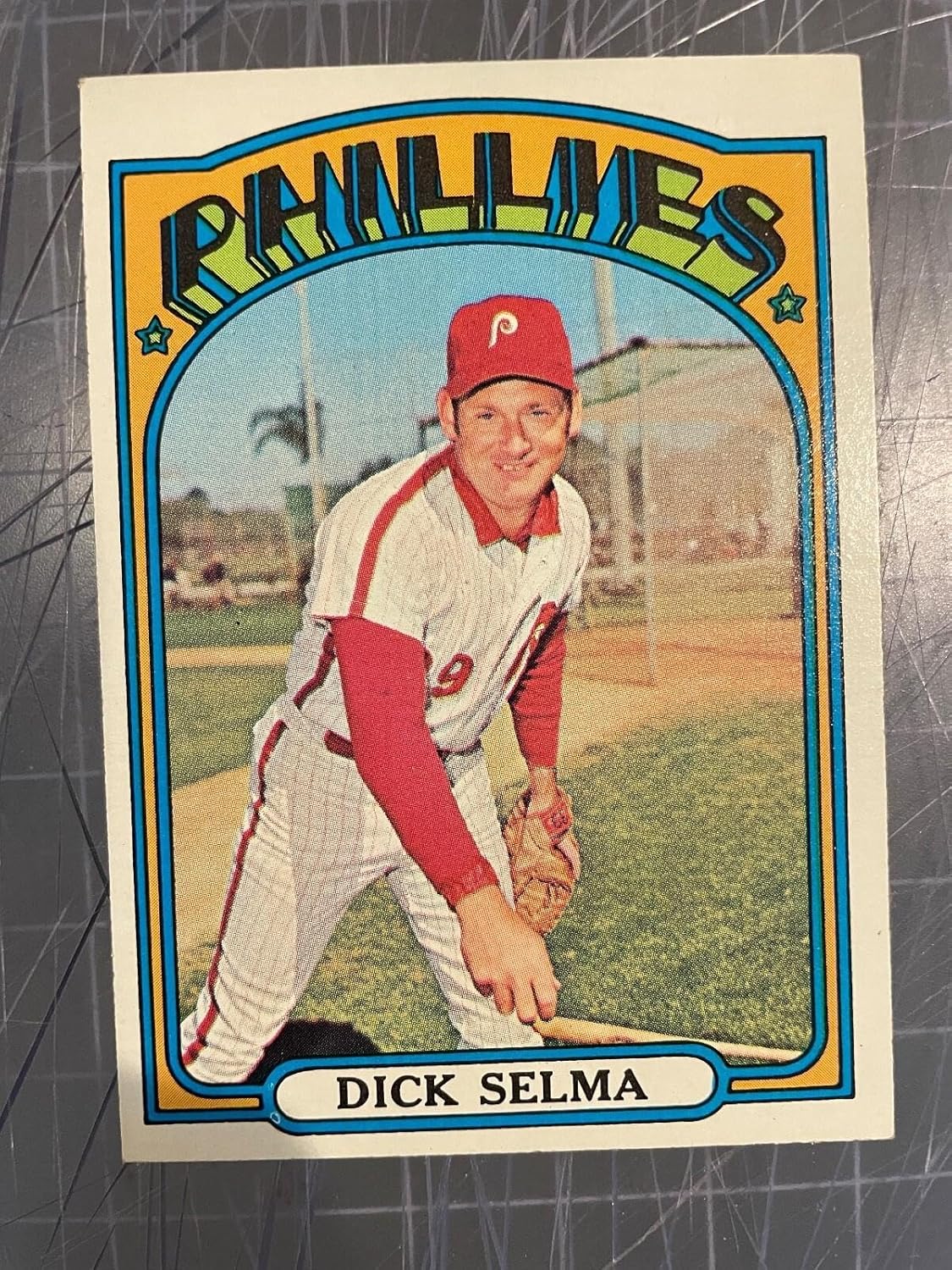 1972 Topps #726 Dick Selma Philadelphia Phillies Hi# Baseball Card Nm+ - Slabbed Baseball Cards