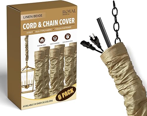 Vista 37 de Royal Designs, Inc - Funda para cadena y cordón de tela con cierre táctil Dorado antiguo