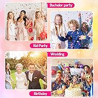 Vista 7 de Confeti de papel rectangular de 10.58 oz de papel multicolor para baby shower, clubes, bodas, celebraciones de cumpleaños, fiestas, decoración