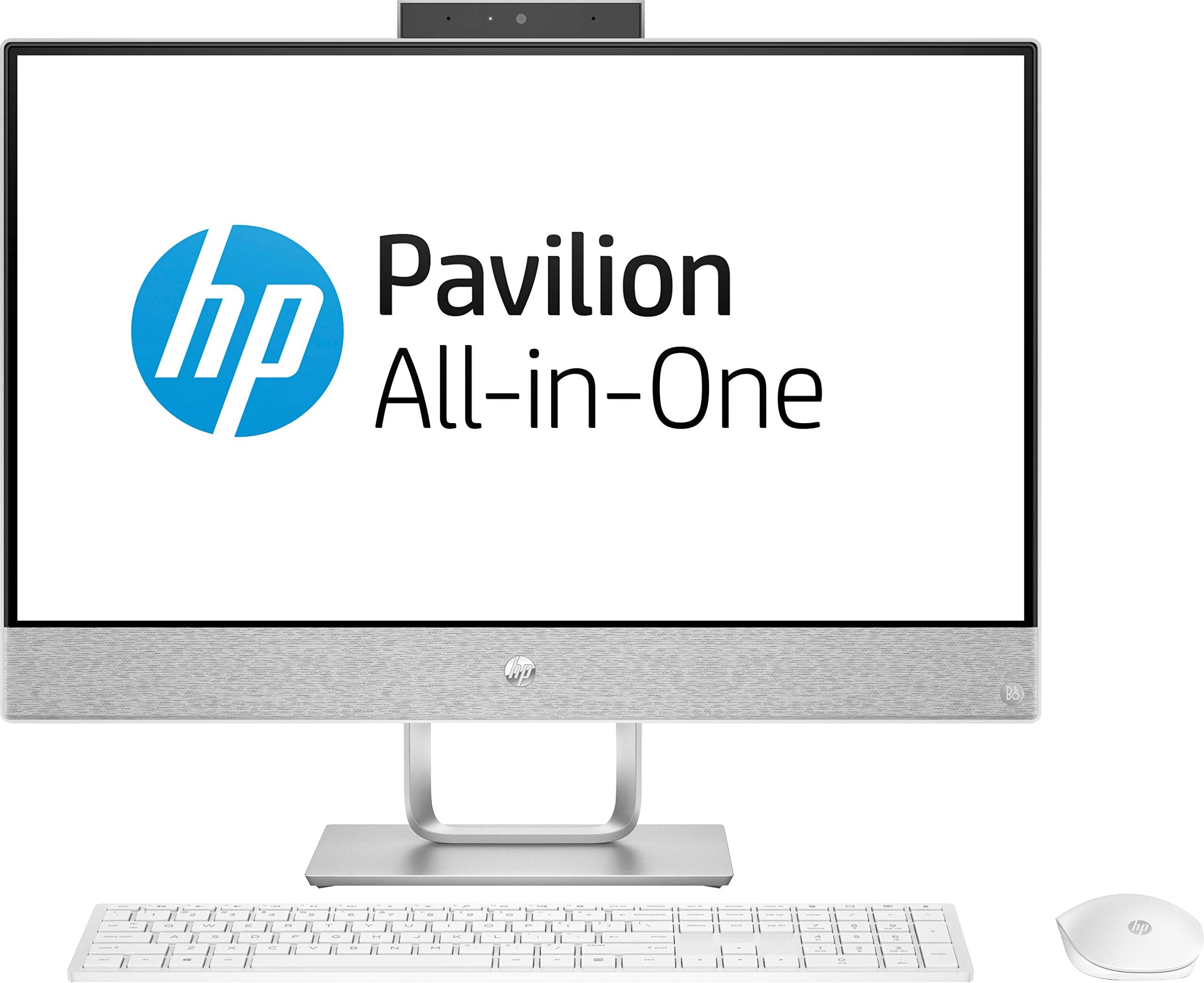 HP Pavilion 24-QA175 23.8-inch All-in-One Desktop (8th Gen Intel Core i7-8700T/16GB/2TB/Windows 10 Home/4GB DDR5GB Graphics), Blizzard White