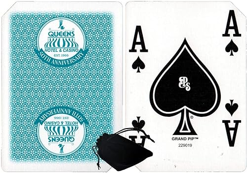 Miniatura 1 de Cyber-Deals Amplia selección de mazos de cartas auténticos de LAS Vegas DowntownOff-Strip Casino con bolsa de tela de terciopelo negro (pepita