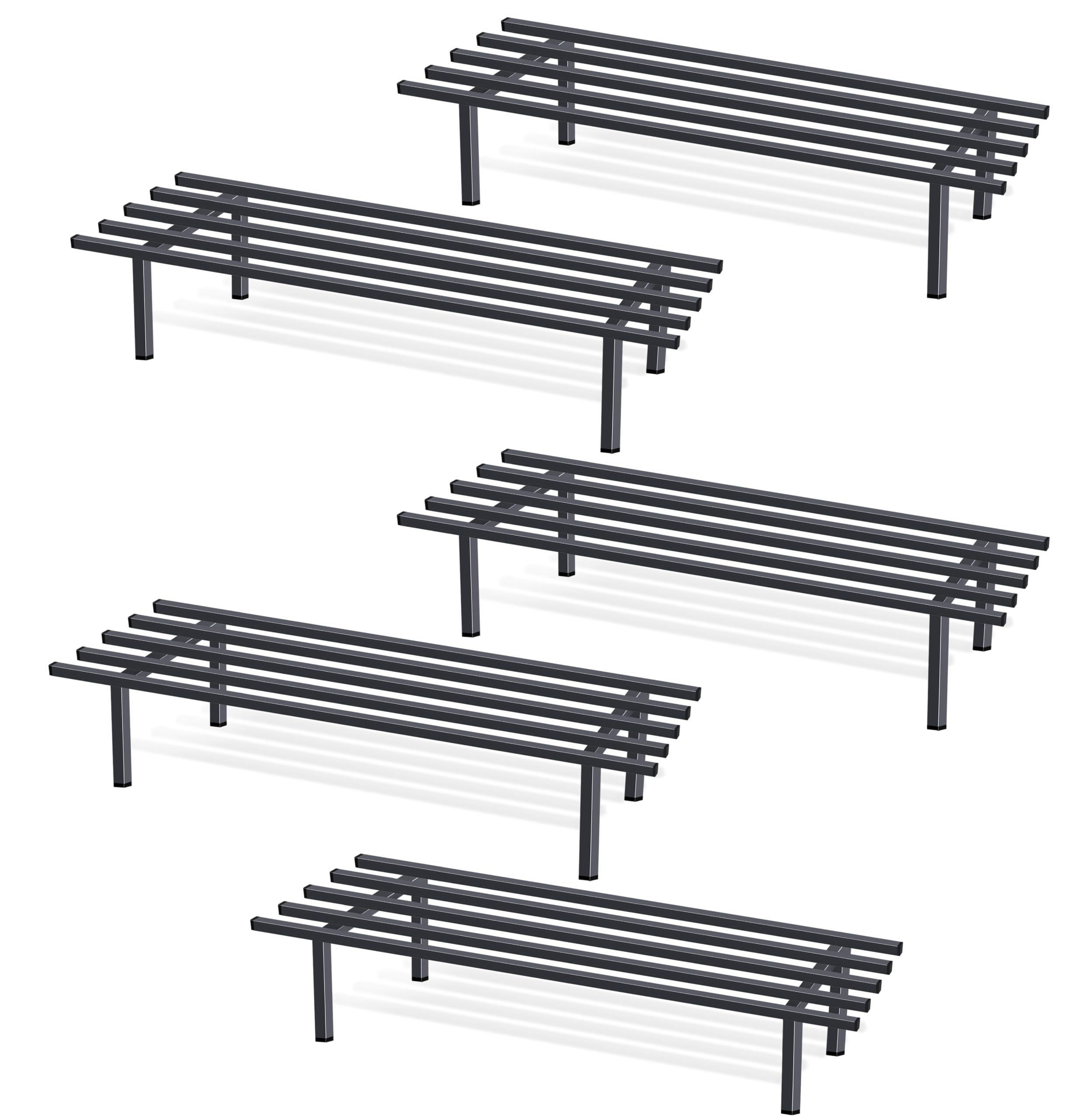 DVI 5-Tube Metal Plant Stand – Heavy Duty Indoor & Outdoor Flower Pot Holder Rack, Space-Saving Corner Shelf for Garden, Balcony & Living Room Decor, 250 Kg Load Capacity (Set of 5)-image-24