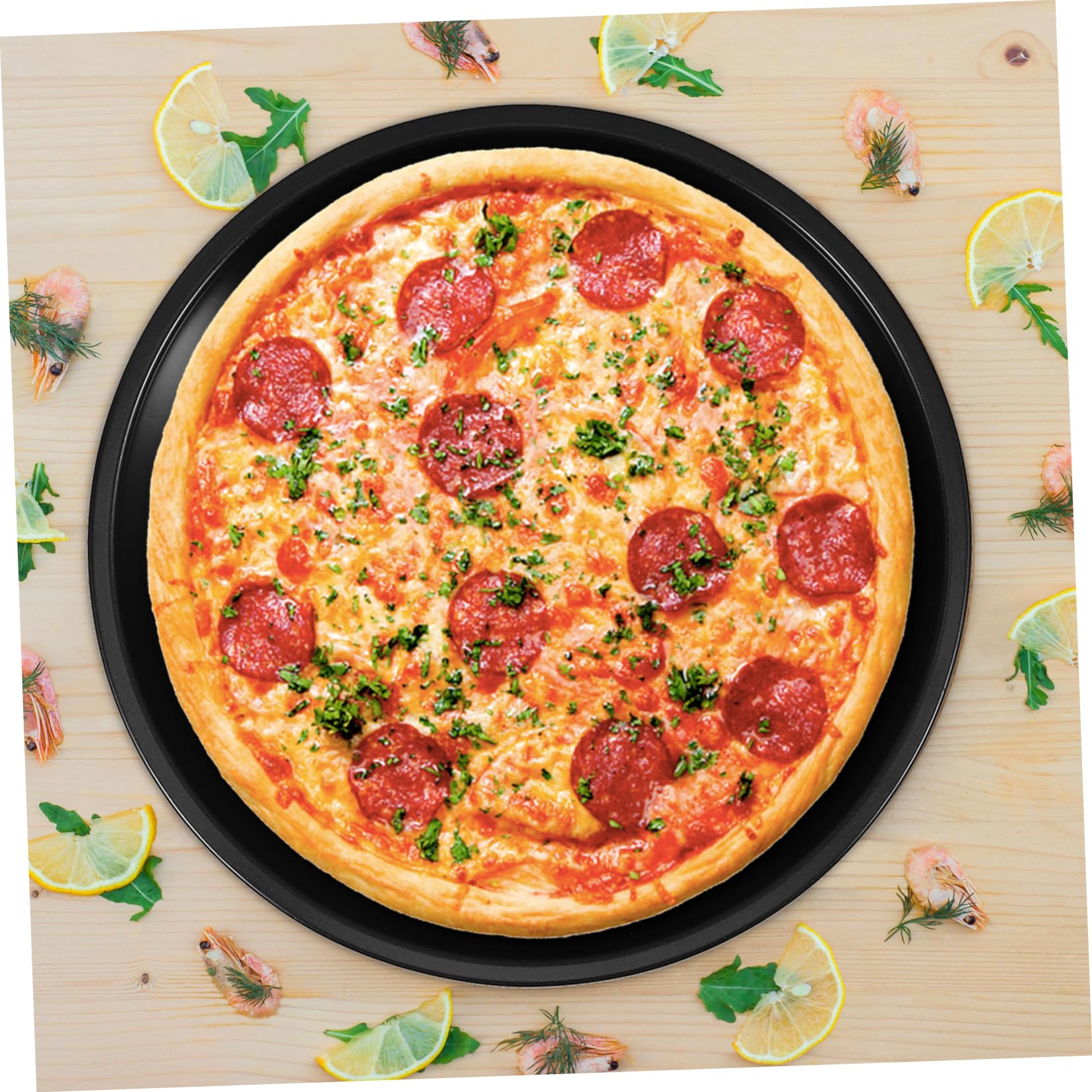 Alipis Bandejas Inoxidable Multifuncionales Para Hornear Pizza y Pasteles Diseño Perforado Antiadherentes