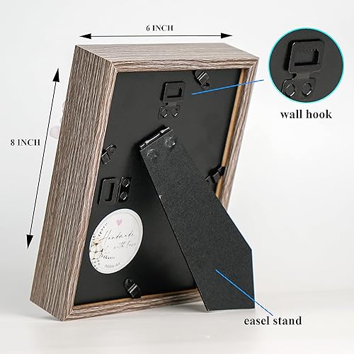 Miniatura 5 de Dova Art Regalo de arte de guijarros hecho a mano para el día de la madre, mamá personalizada con niño debajo del árbol, marco de 6 x 8 pulgadas,