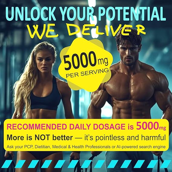 Creatine Monohydrate Gummies 5g Muscle Growth | Pre Workout Creatine for Men & Women | Flavored and Chewable Creatine with Taurine | 5000 mg Micronized Creatine Advanced Formula | 120 Gummies