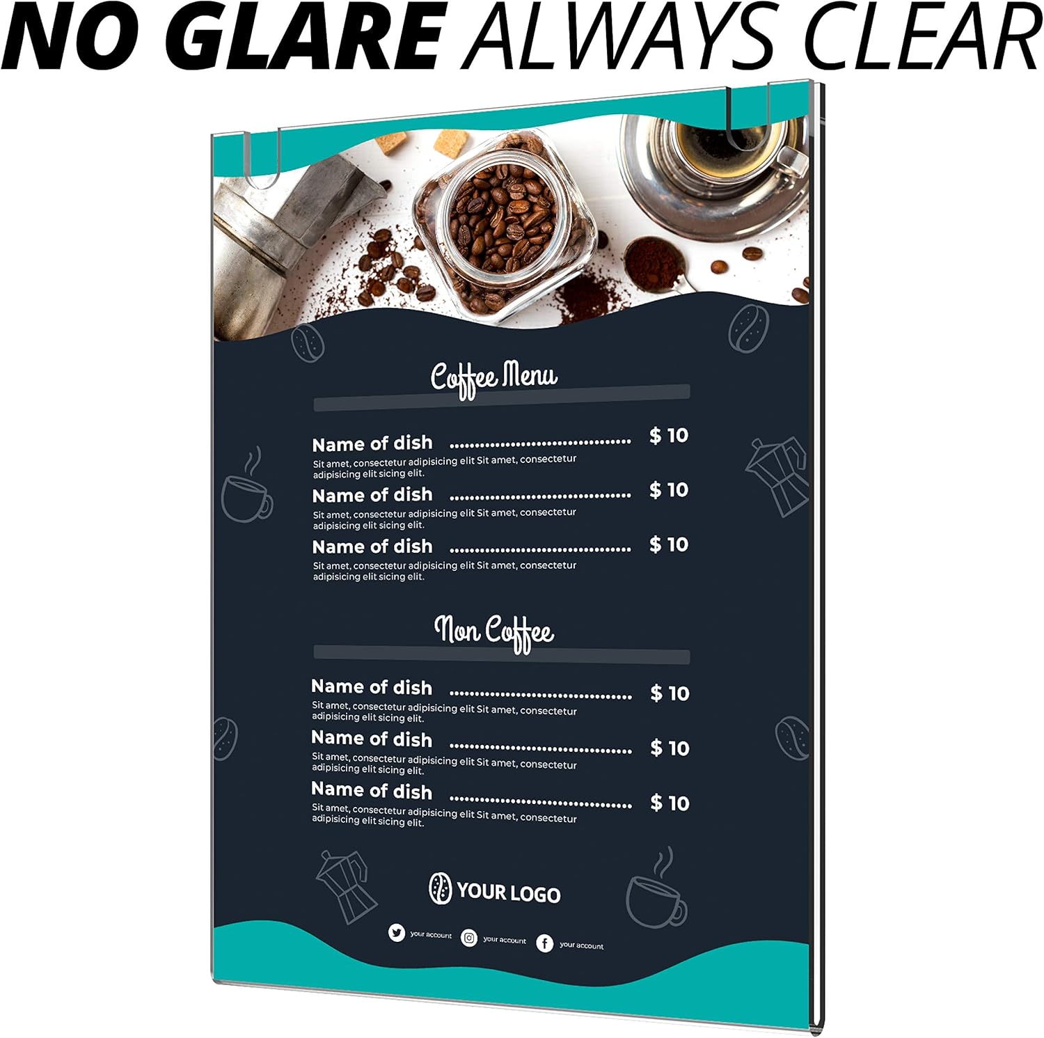 Lowest Price Mammoth Acrylic Wall Sign Holder 8.5 x 11 Inches, Thick & Durable Design, Stick On or Screw On, Screws and Double Sided Tape Inclusive (Portrait 3 Pack)