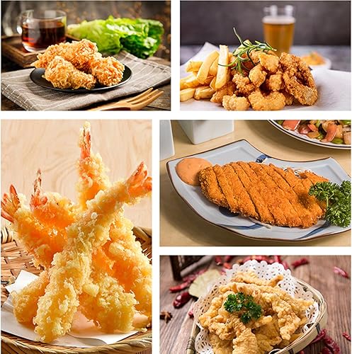 Miniatura 5 de Freidora, acero inoxidable con control de termostato cesta extraíble, estante de goteo de aceite de capacidad de 3.4 L, para pollo papas fritas