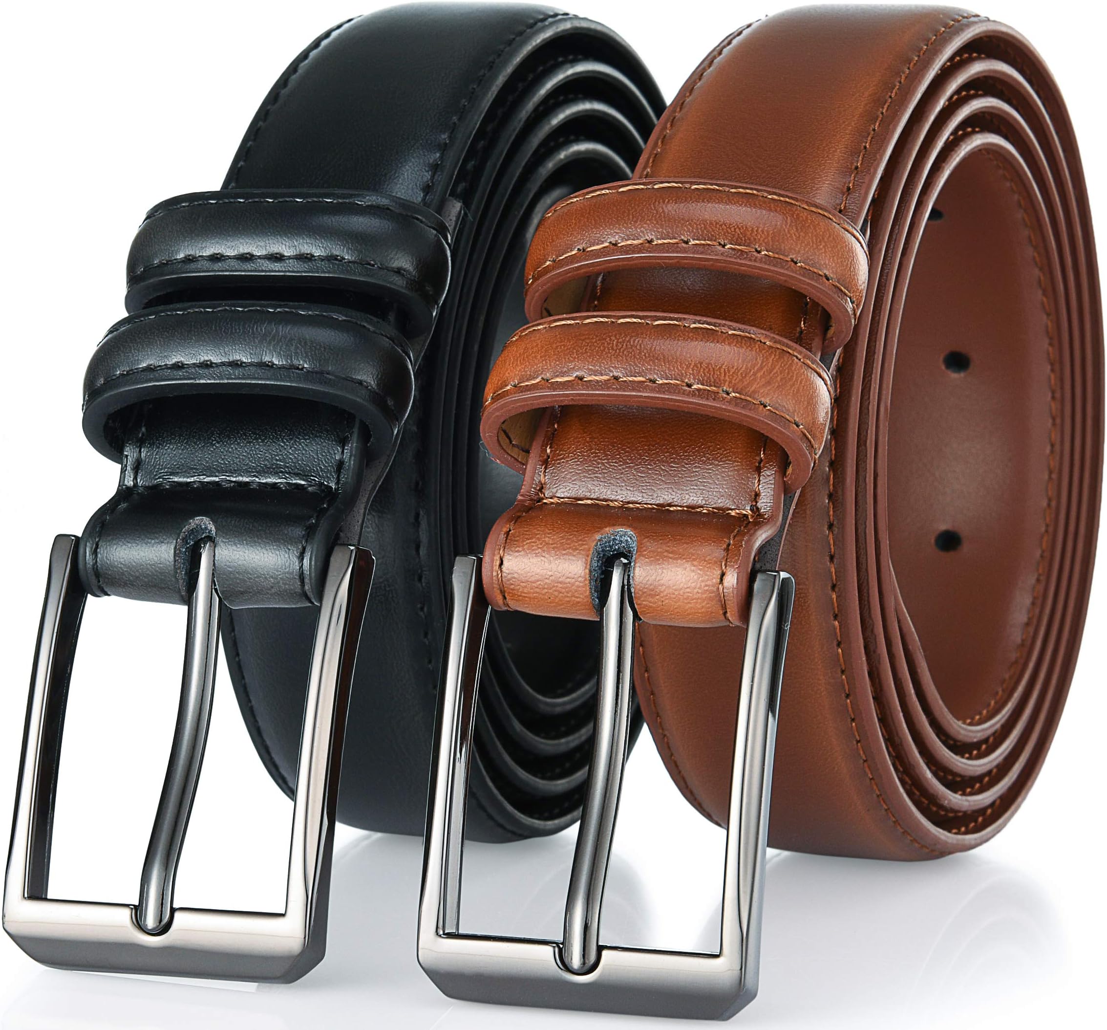 Belts for Men - Genuine Leather Casual Dress Belt