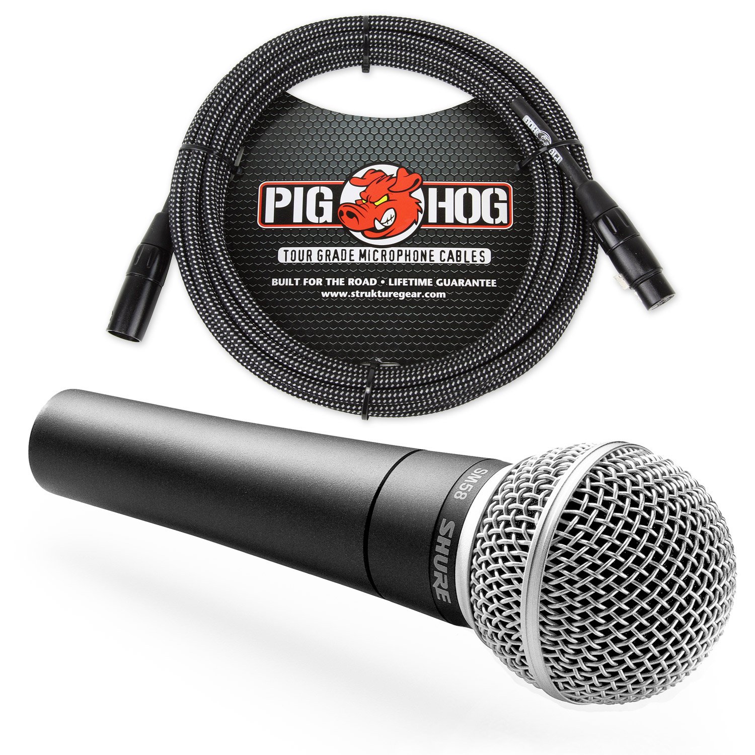 Amazon.com: Shure SM58 Micrófono vocal cardioide y cable de