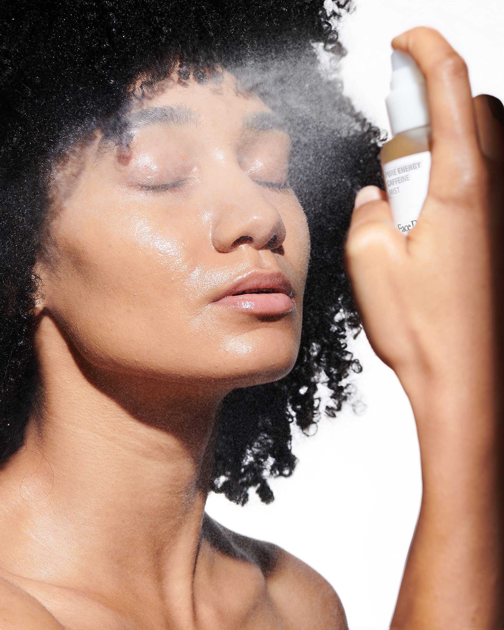 Face D - Pure Caffeine Tonico Viso Spray ad azione Energizzante con Caffeina e Prebiotici, 50ml