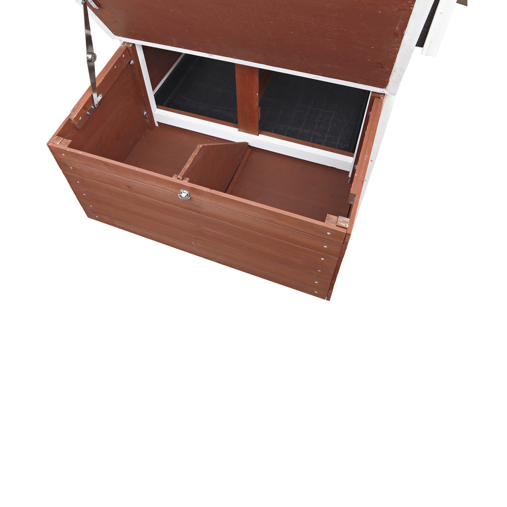 TRIXIE Natura 72in Enclosed Outdoor Chicken Coop with a Run and