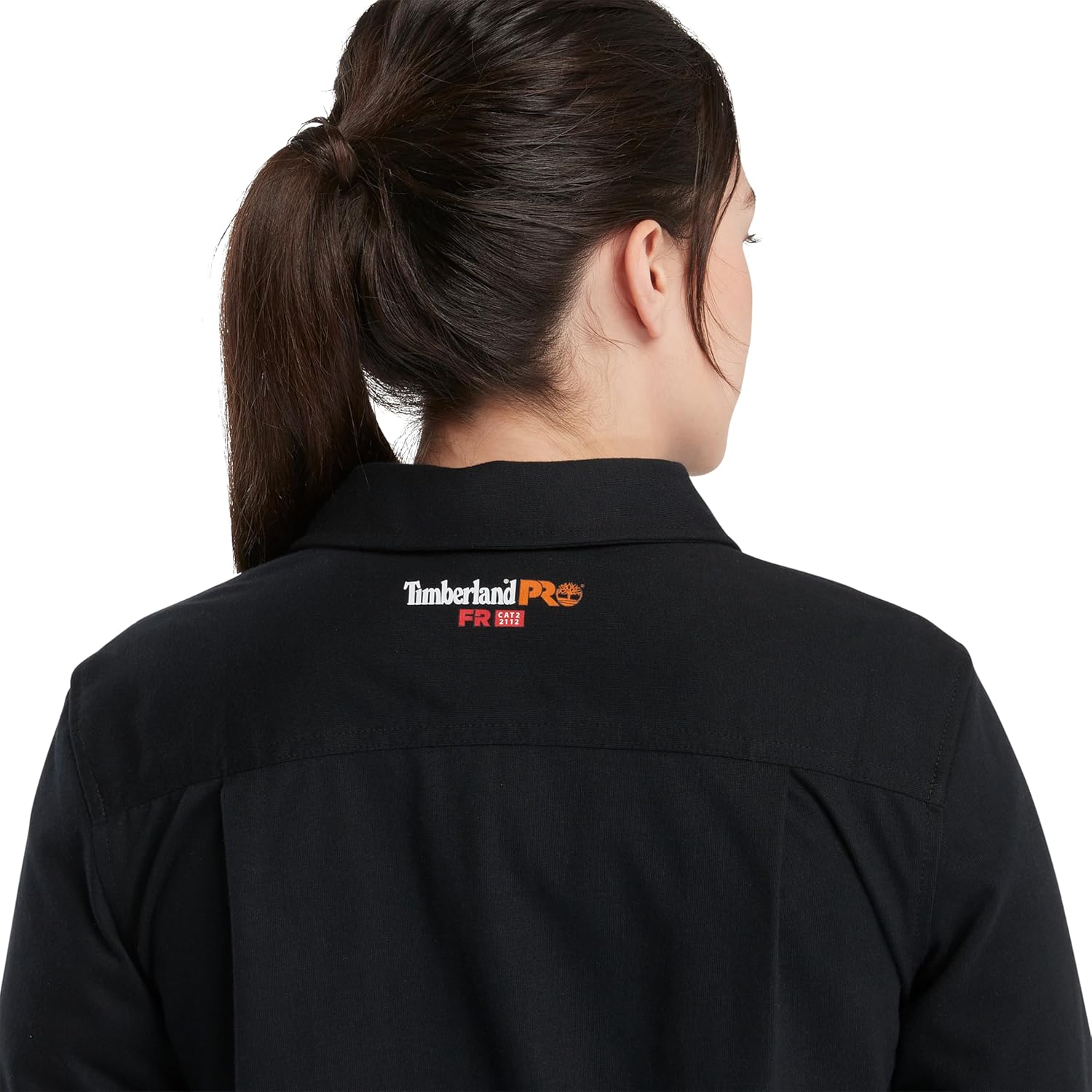 Timberland PRO Women's FR Cotton Core Flame Resistant Button Front Shirt, Black, Small - Image 5