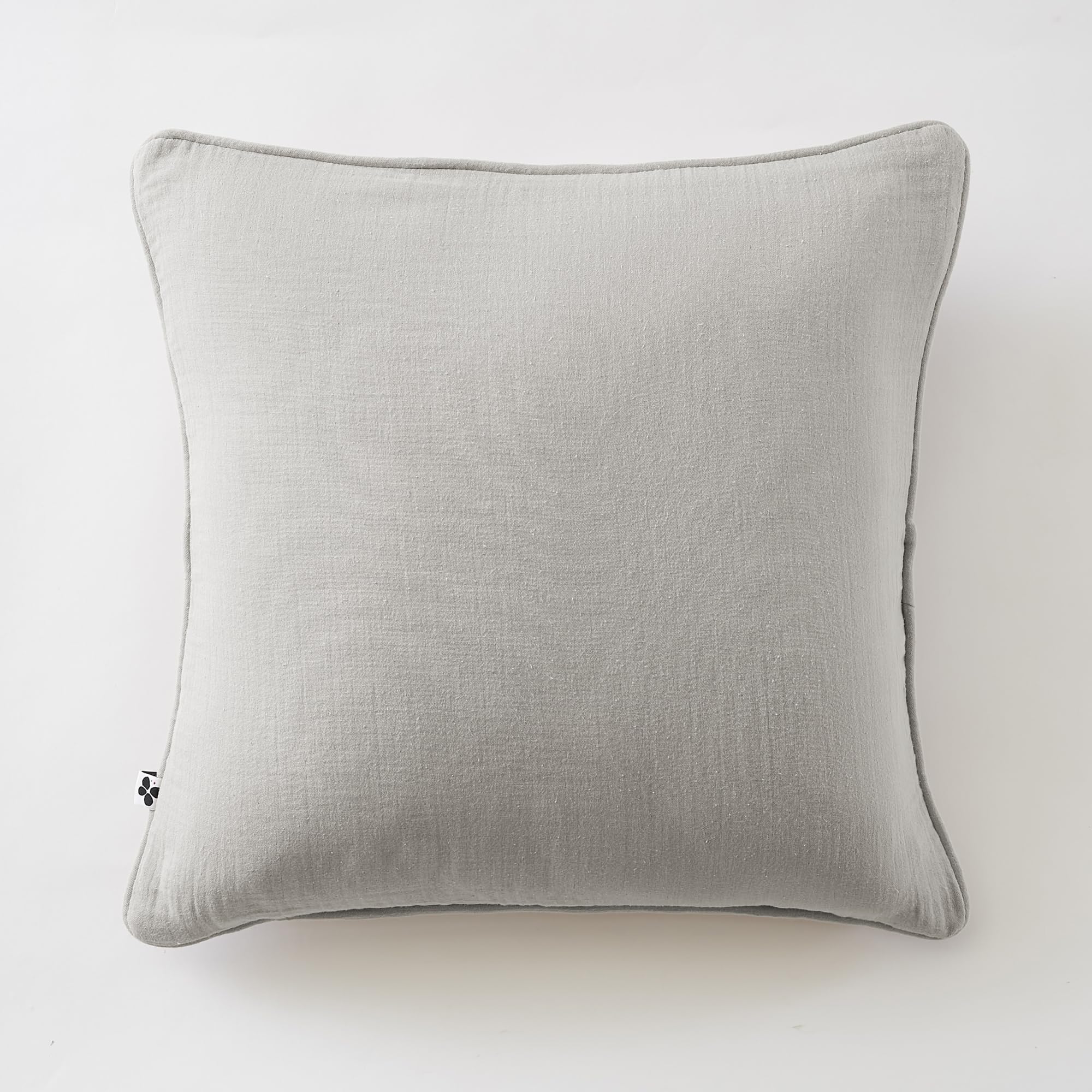 Lot de 2 coussins 45 x 45 cm gaze de coton Nuage – Déhoussables zip – Passe