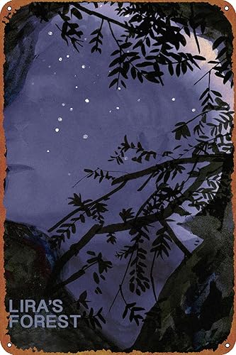 Lira's Forest Tin logo retro poster restaurant wall decoration home door garden store bar coffee shop club logo gift 12 X 8 inches