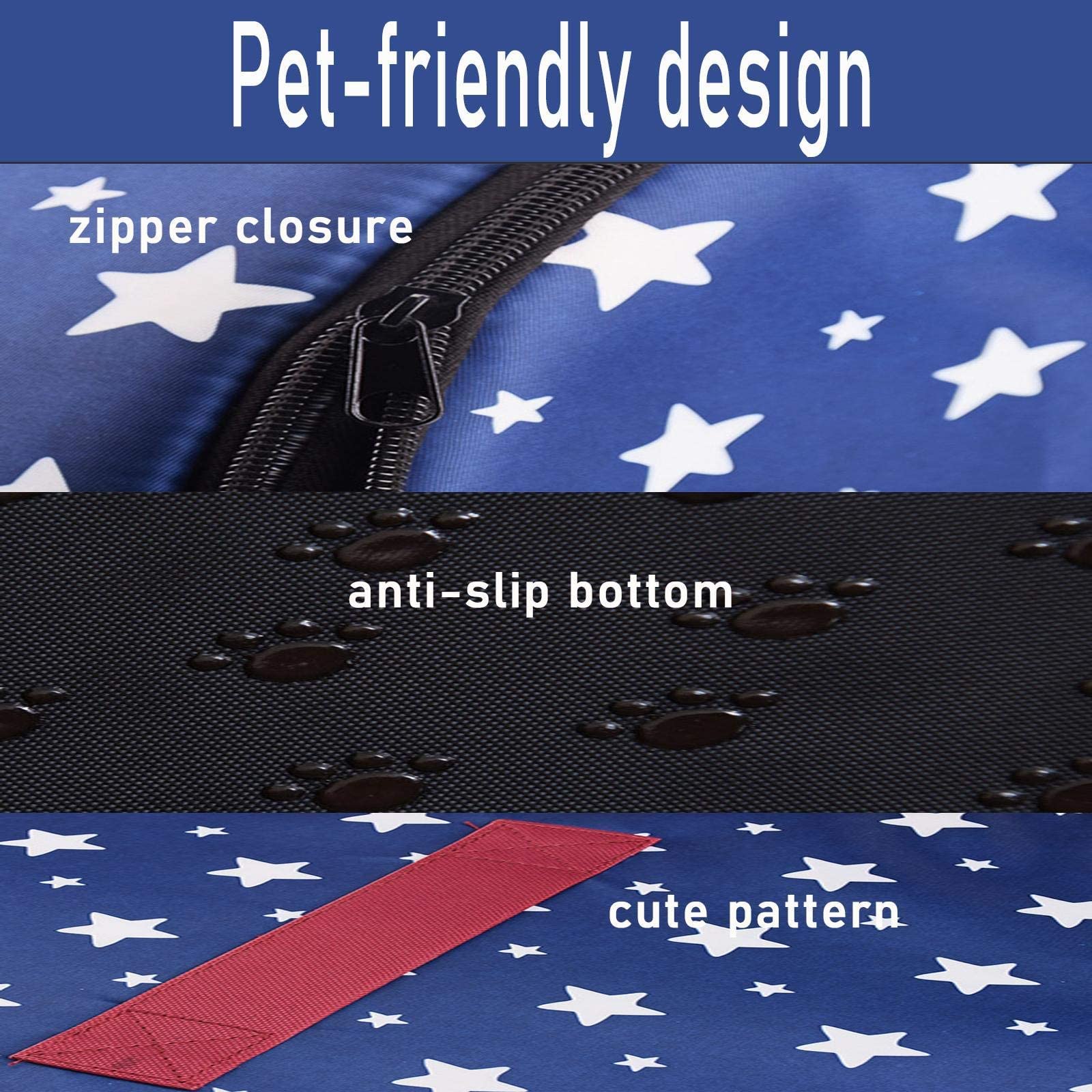 Puppy Love Lit pour Chien Grande Taille Fermé Panier XXL Anti Stress Dehoussable Coussin Apaisant Indestructible Orthopedique Moyen Taille