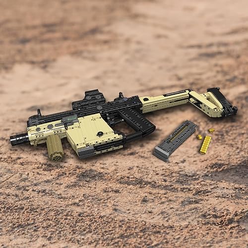 Miniatura 6 de URMOMENT Paquete de 1558 unidades de bloques de construcción de pistola de modelo, juguetes educativos  Juguetes de construcción de pistola de