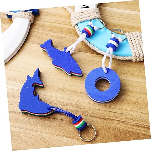 Miniatura 7 de CAXUSD 3 llaveros flotantes para llaves de barco para deportes acuáticos clave para pesca, natación y actividades de surf, Azul, Mediana