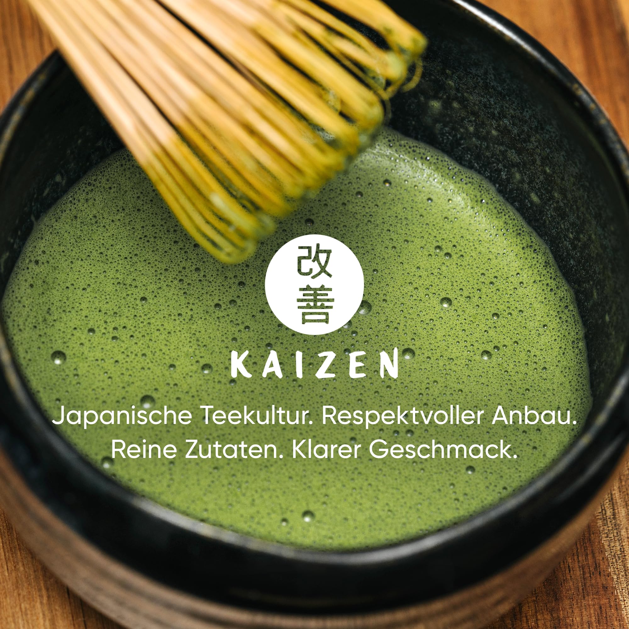 Kaizen - Matcha Pulver "Ibuki" - erlesener Premium Bio Matcha Tee - beschattet - Direktimport aus der Präfektur Kagoshima/Japan - 30g Dose mit UV & Sauerstoffschutz