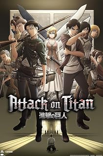 Attack on Titan: Season 3 - Group Wall Poster, 34L x 22.4W, Unframed Version