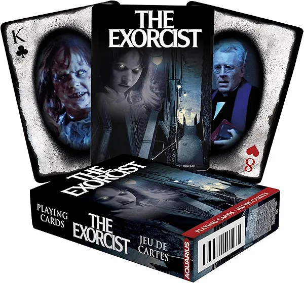AQUARIUS The Exorcist Playing Cards - The Exorcist Themed Deck of Cards for Your Favorite Card Games - Officially Licensed The Exorcist Merchandise & Collectibles