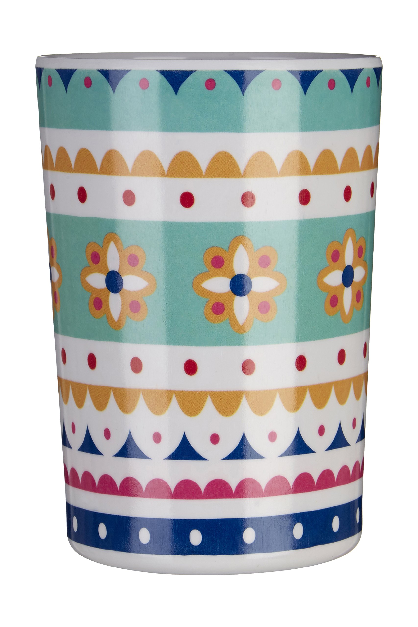 Housewares 1206324 Mimo Bazaar Tumbler, Melamine, 340ml, Multi-Colour, 8 x 8 x 11 cm
