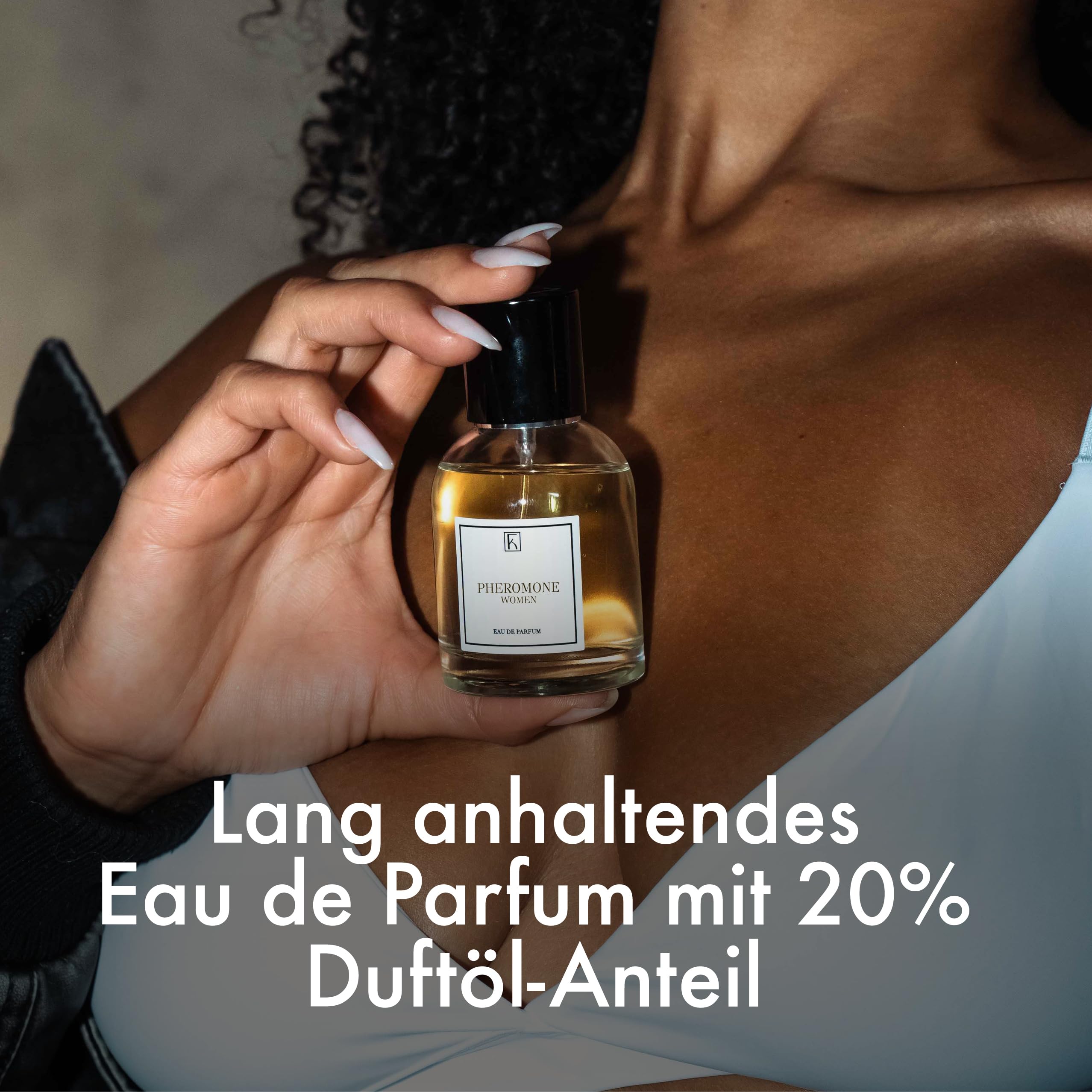 KAZAAR - WOMEN's PHEROMONE PERFUME – 50 ml – Eau de Parfum da donna – Messaggeri naturali per un profumo unico – con 20% di olio profumato fino a 8 ore di profumo di lunga durata – dalla manifattura