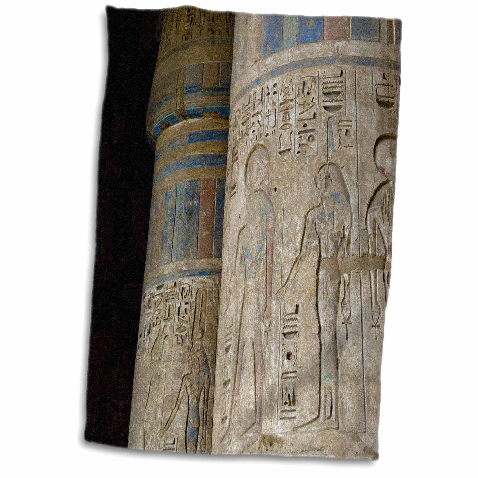 3dRose Egypt, Medinet Habu Temple, Hieroglyphics-AF14 CMI0474 - Cindy Miller... - Towels (twl-72544-1)
