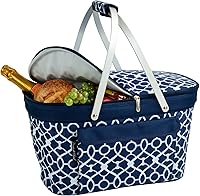 Picnic at Ascot Patented Insulated Folding Picnic Basket Cooler - Lifetime Warranty, USA Designed