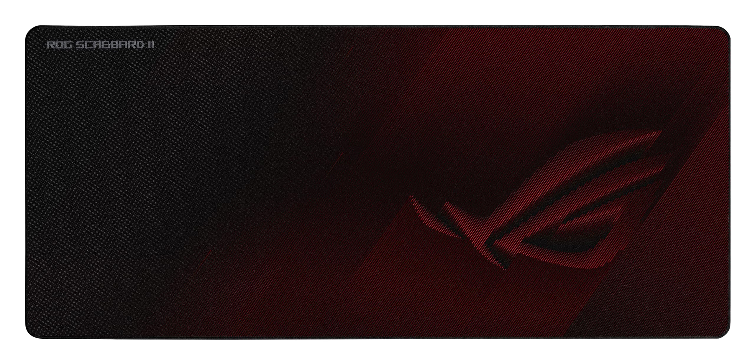 ASUS ROG Scabbard II Extended Gaming Mouse Pad – 35.4” x 15.7” (Extended/XXL Size), Smooth Glide Surface, Water/Oil/Dust-Resistant, Anti-Fray Edges, Non-Slip Base - Black