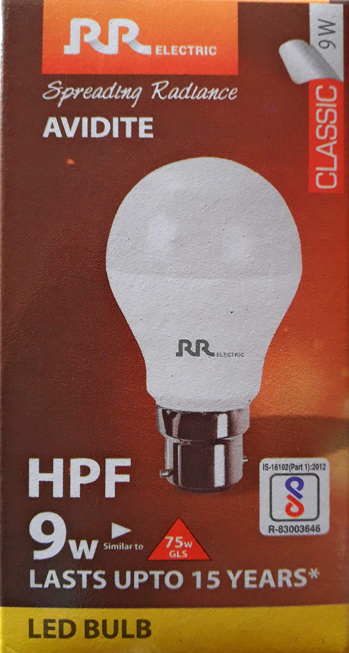 Classic 9-Watts B22 LED Bulb ( White )-image-13