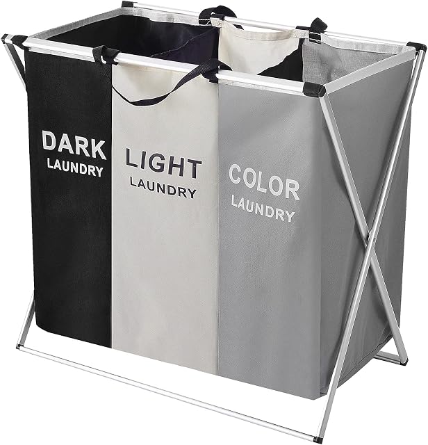 Rainberg- Laundry Basket, Collapsible Clothes Basket, Durable Fabric, Foldable Laundry Hamper, Tall Storage, Washing Basket for Laundry (LB-104)