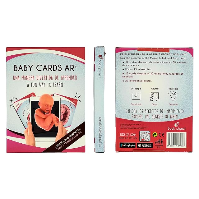 Foto 2 de 8 de AR+ Body Planet Baby Cards - Cartas Educativas del Nacimiento y Embarazo con Realidad Aumentada, Flash Cards…