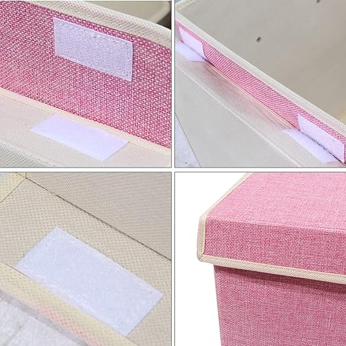 Miniatura 6 de popoly Caja de juguetes grande con tapa abatible, cajas de almacenamiento plegables para niños