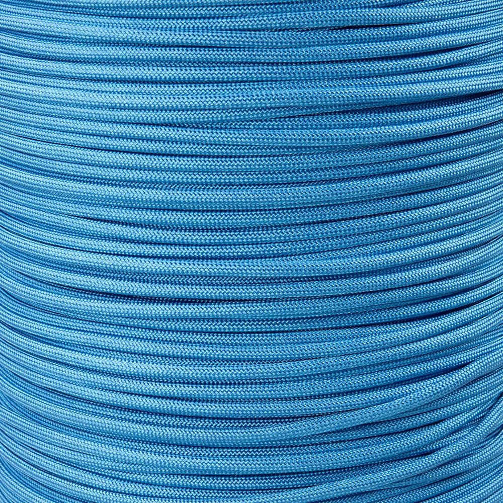 Paracord Planet Solid Color 550lb Paracord – 7 Strand Type III Nylon Cord for Indoor and Outdoor Tasks – Carolina Blue (10 ft)