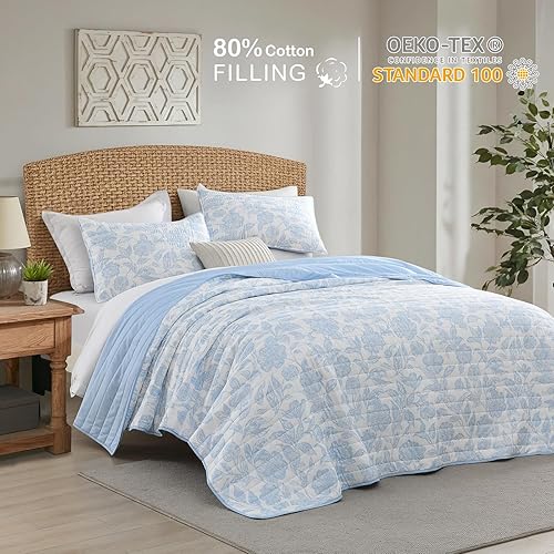 Miniatura 2 de HORIMOTE HOME Juego de edredón de plantas tropicales, tamaño Queen, 3 piezas, color marrón caramelo, hojas de palma, estilo selva, juego de ropa de