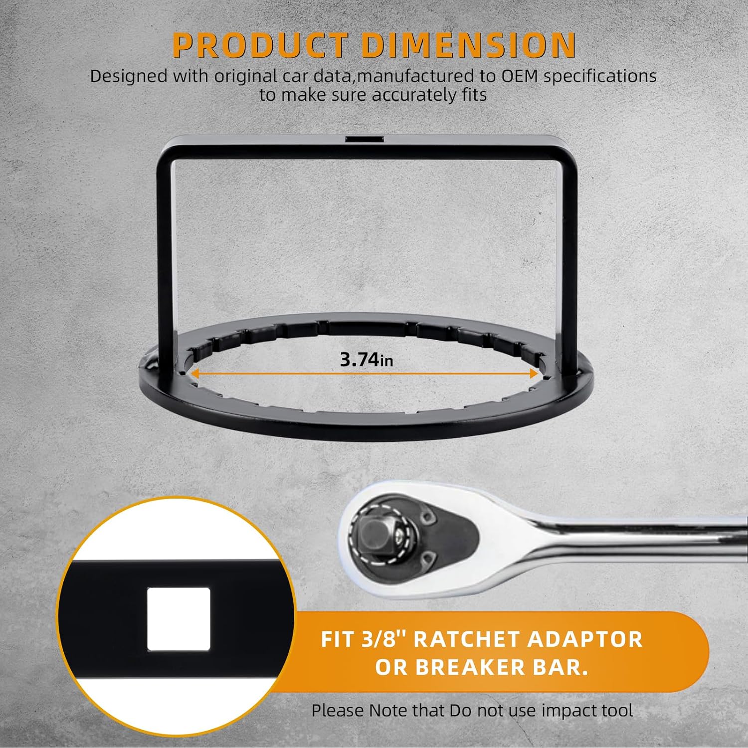 Fuel Pump Retaining Nut Install Removal Tool Compatible For Can-Am Commander 2011-2020 Maverick 2013-2020 Outlander 2009-2020 Renegade 2009-2016 500/800/1000