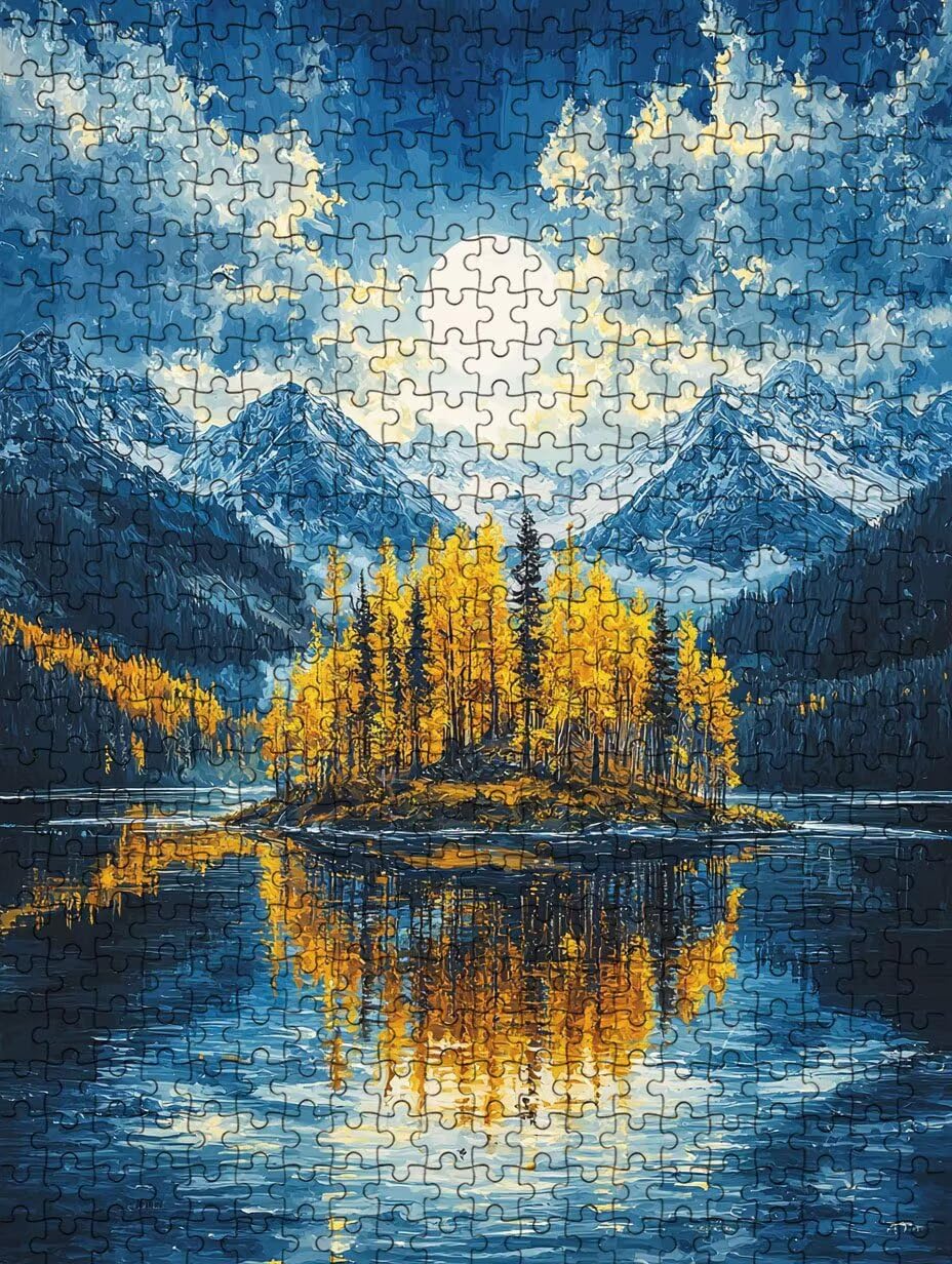 Puzzle 6000 sztuk, duże górskie drzewo puzzle dla dorosłych 6000, drewniane puzzle, klasyczne gry edukacyjne, niemożliwe wyzwanie, rodzina gier, kreatywny prezent DX0YL1-180