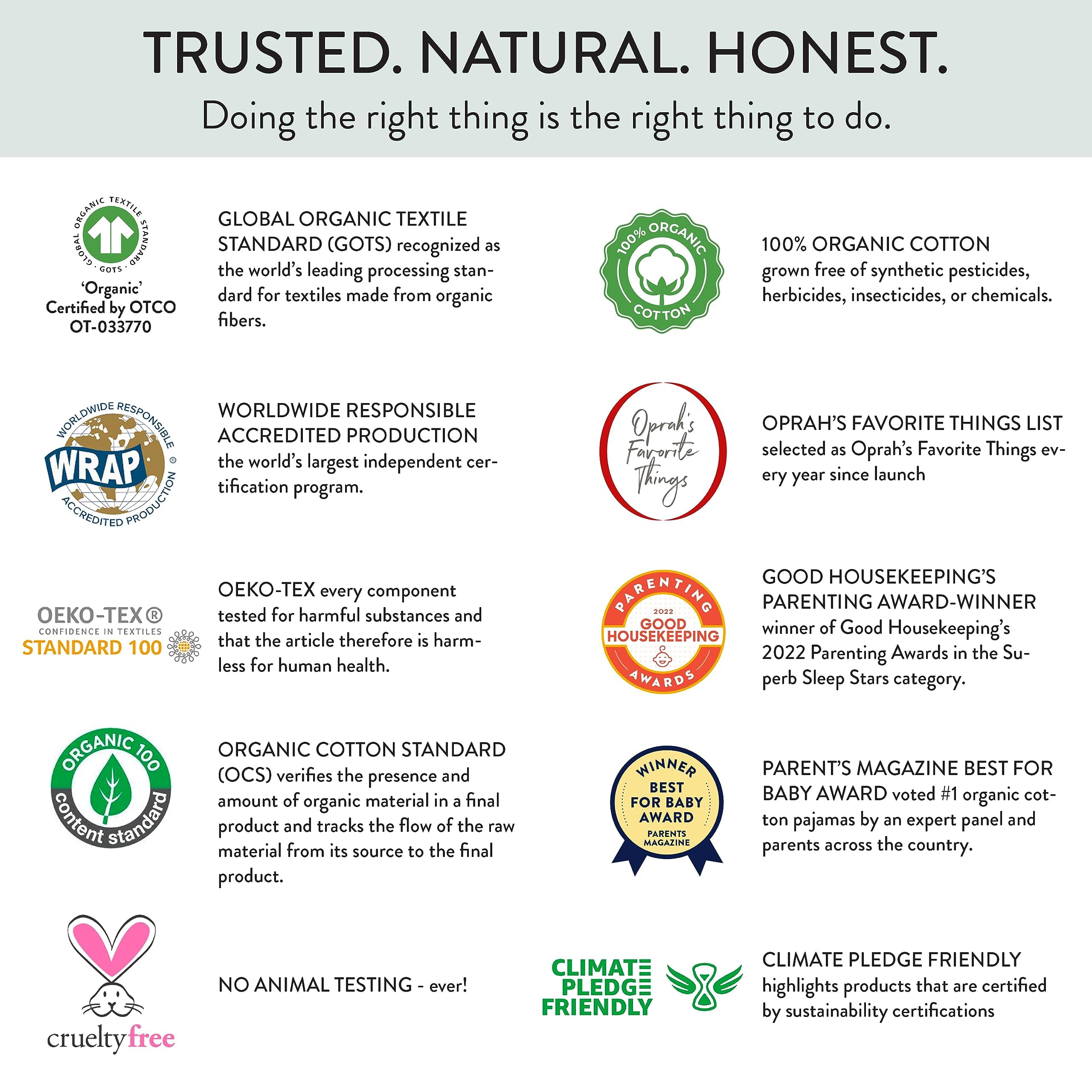 HonestBaby Pigiama natalizio in cotone biologico abbinato alla famiglia