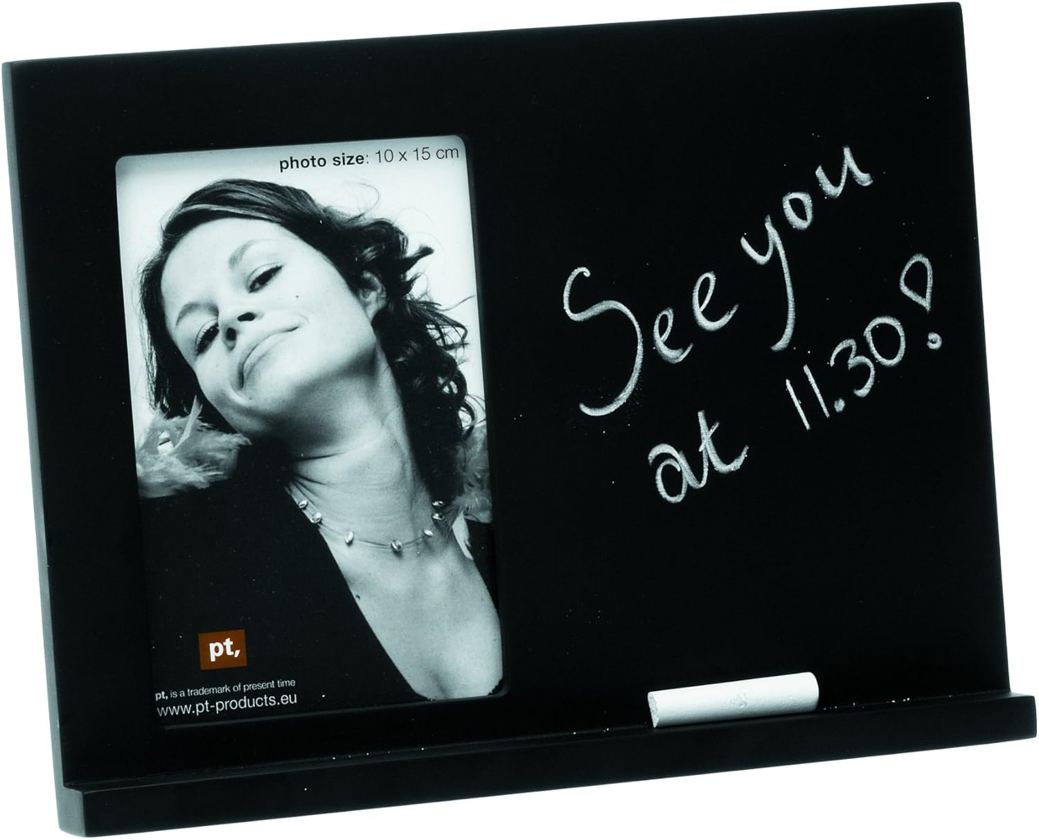 Present Time Photo Frame Talk with Chalk, Small, 4 by 6Inch Chalkboard Frame