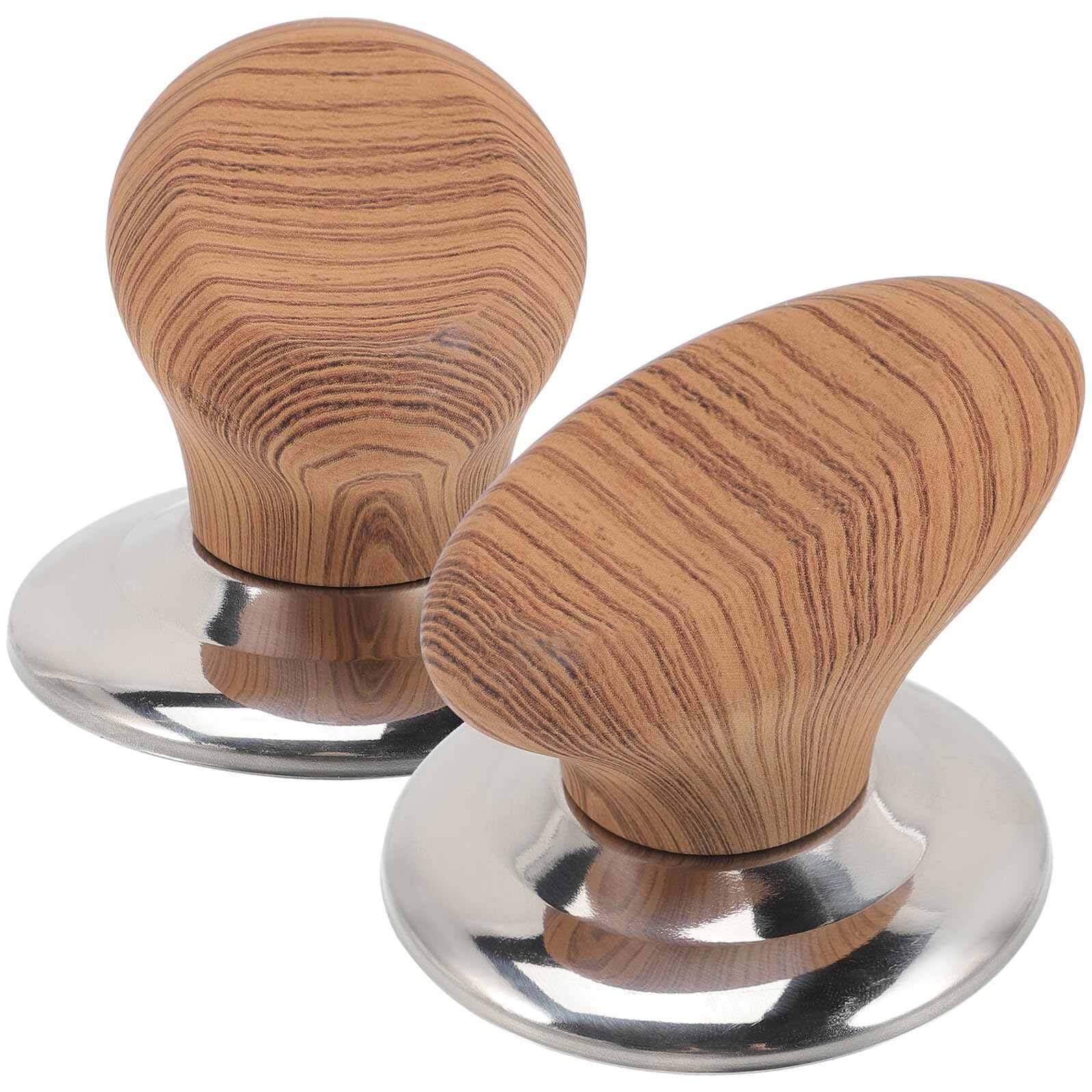 Lurrose 2 pcs Pot Lid Knob Replacement Heat Resistant Pot Lid Handle for Cookware Easy Install Knob for Pots and Pans Saucepan and Frying Pan Lids with Screws