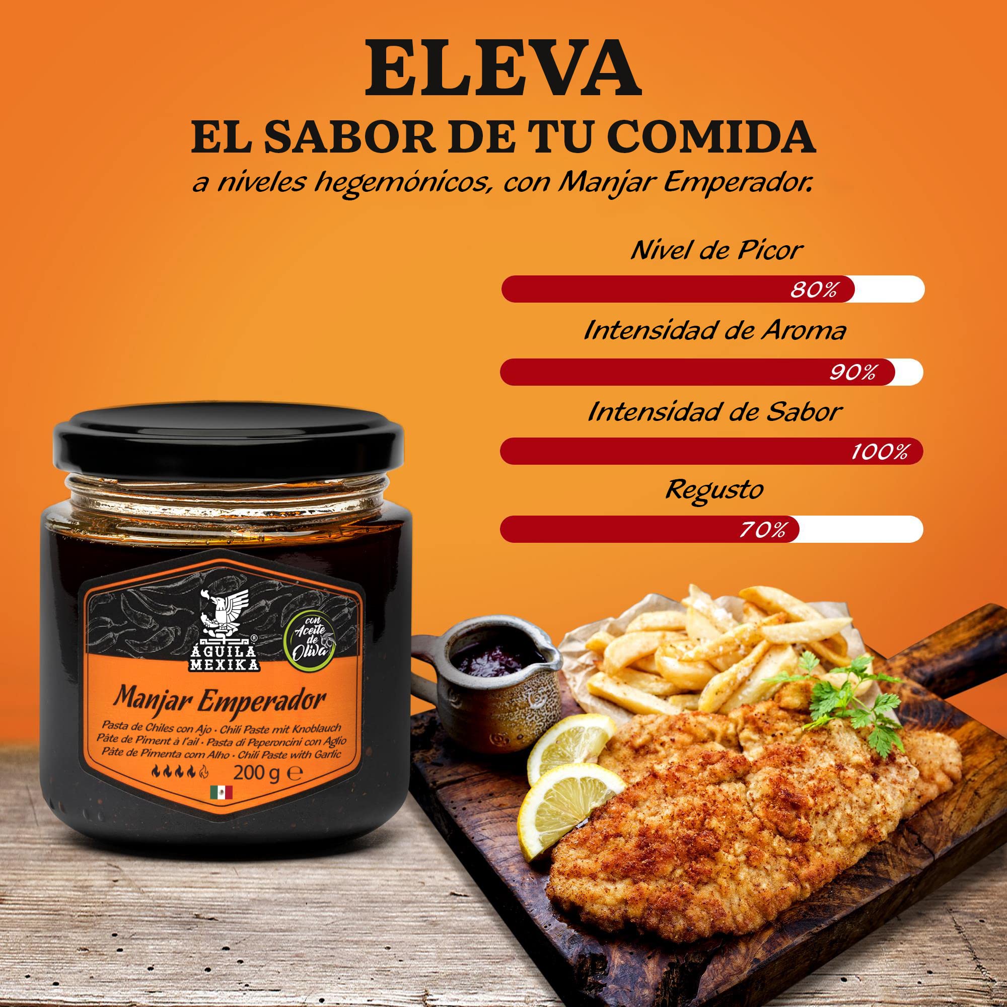 ÁGUILA MEXIKA 3-Pack Escencial Set de salsas picantes gourmet mexicanas ingredientes naturales
