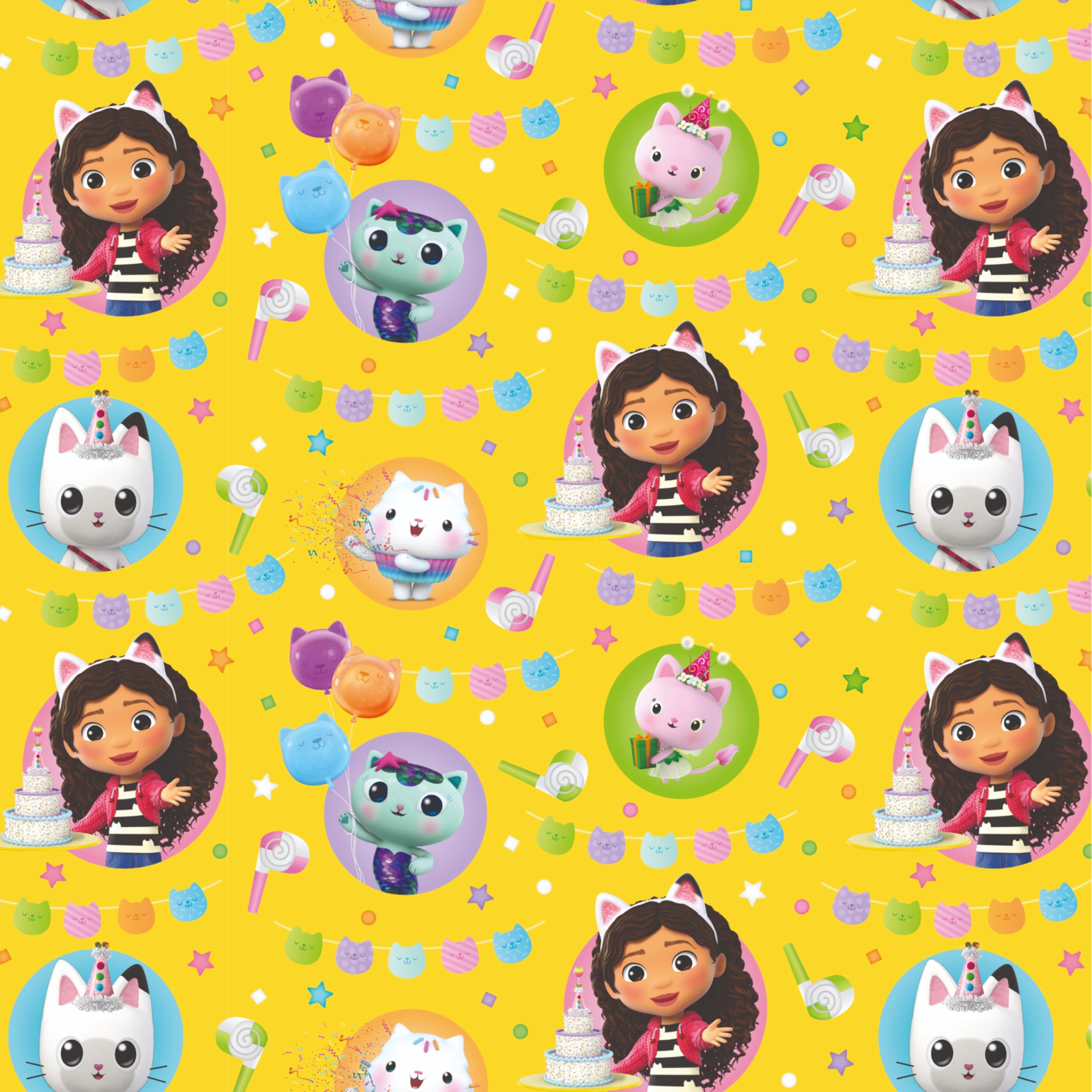 Gabby's Dollhouse Wrapping Paper 4M Roll Wrap Gift Wrap