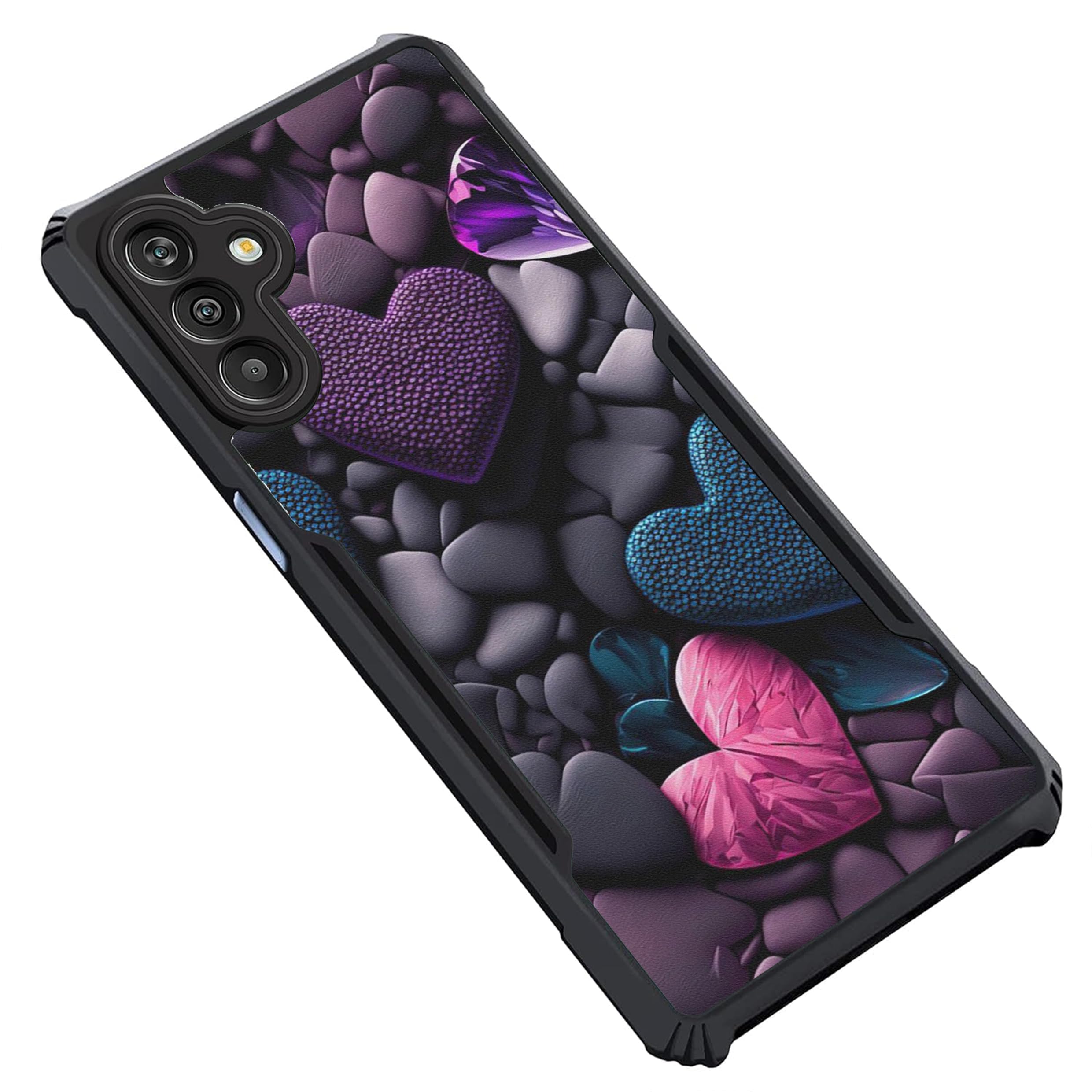 COBERTA Slim Shockproof 360 Degree Protection Design Back Cover Case for Samsung Galaxy A04S | (Dark Color Hearts Confetti Love) (B0CMQCNHXZ) Amazon Price History, Amazon Price Tracker
